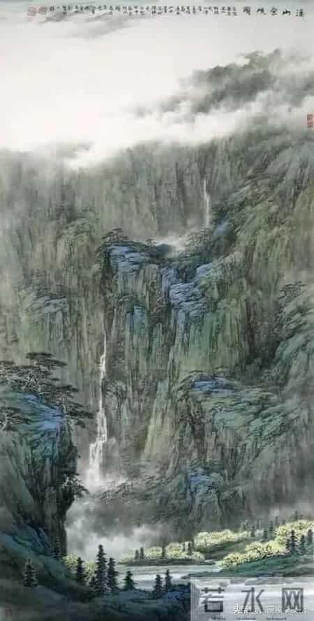 收集的40幅有意境的山水，供各位画友赏临