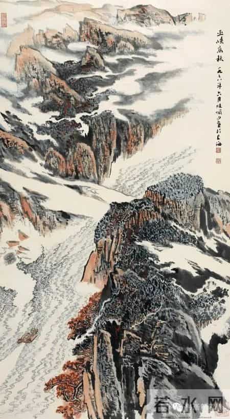 这20幅山水，构图奇险，震撼心灵！