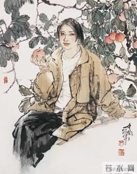 23岁何家英第一幅全国获奖国画，浪漫方式展现工业题材，非工笔画