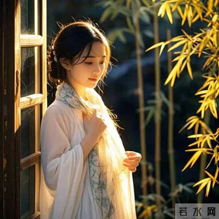 盈盈词话诗联：婆娑翠叶戏悠窗，月踱银痕漫曲廊。风抚罗帷惊浅梦