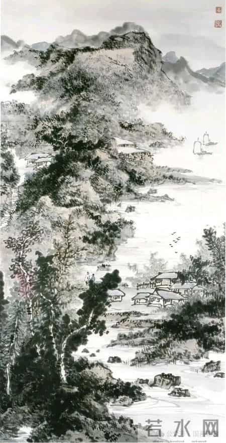 笔下山河多锦绣，山水画卷醉人心