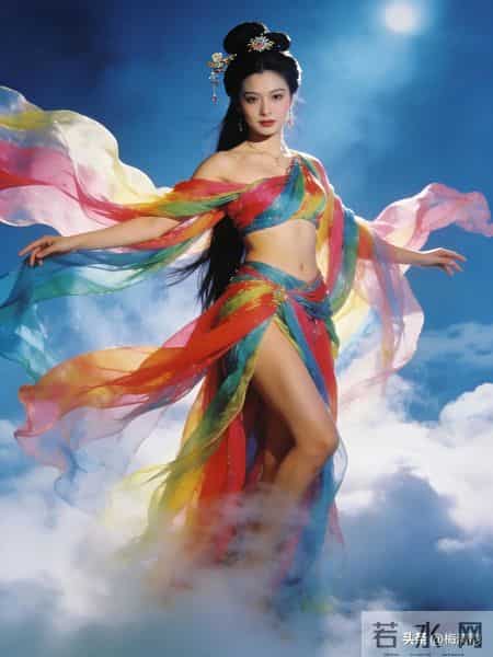 谁懂！这位踏云仙女的霓裳造型惊艳了时光