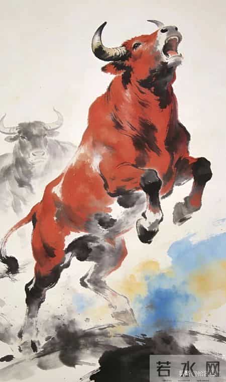红色奔腾，是生命不熄的火焰，牛气冲天，是大地深处的惊雷。