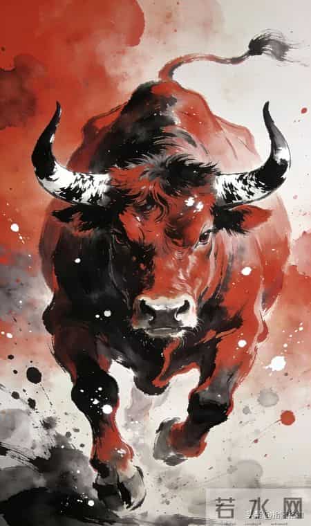 红色奔腾，是生命不熄的火焰，牛气冲天，是大地深处的惊雷。