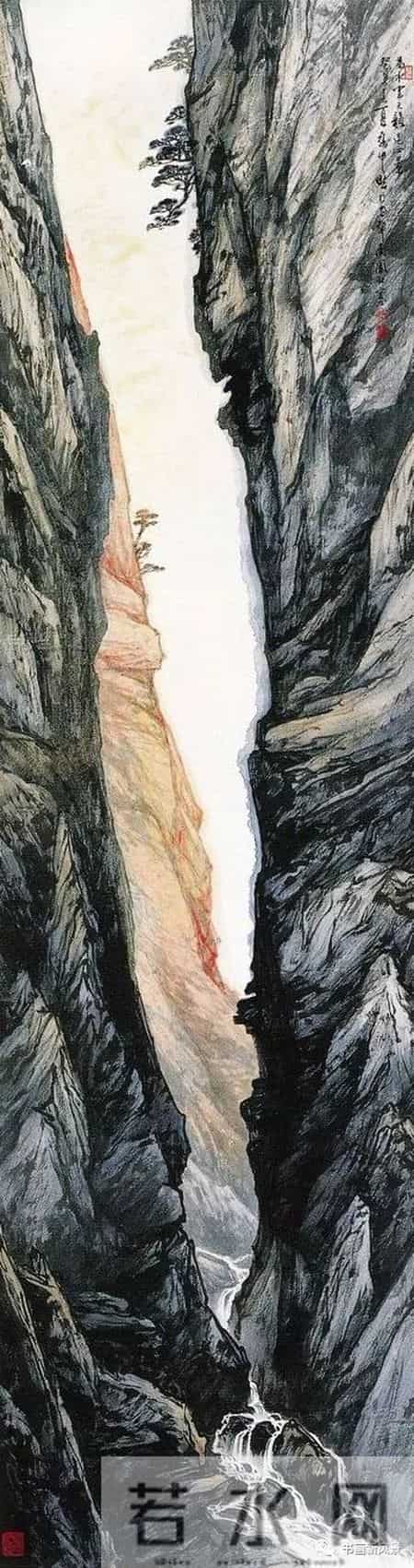 这20幅山水，构图奇险，震撼心灵！