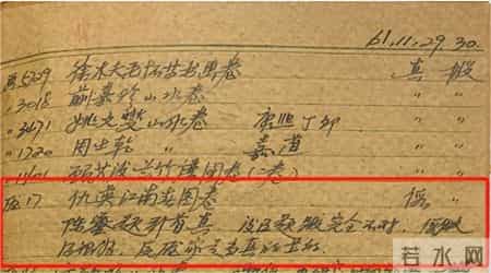 南博出示专家鉴定记录：拨交给原江苏省文物总店，“顾客”6800元购买，销售清单明示为《仿仇英山水卷》