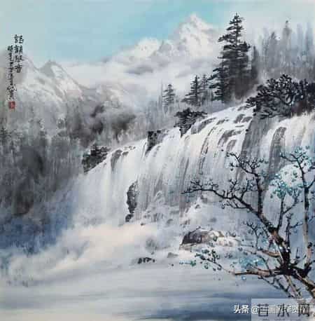 收集的40幅有意境的山水，供各位画友赏临