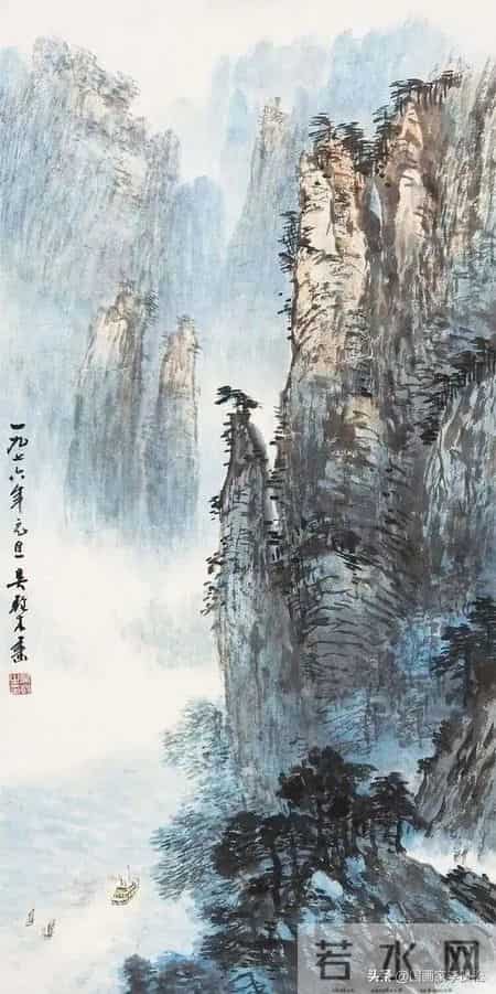 收集的40幅有意境的山水，供各位画友赏临
