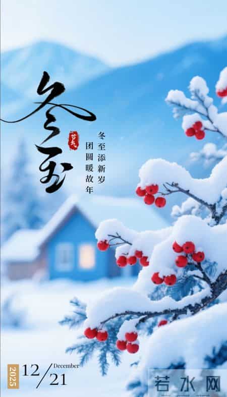 2025年12月21日冬至节气图片 冬至祝福图片 冬至祝福语 冬至暖心天案