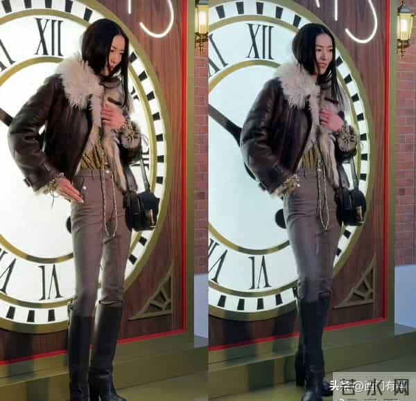 刘雯亮相线下活动，长腿成焦点，网友直呼“恐高”！