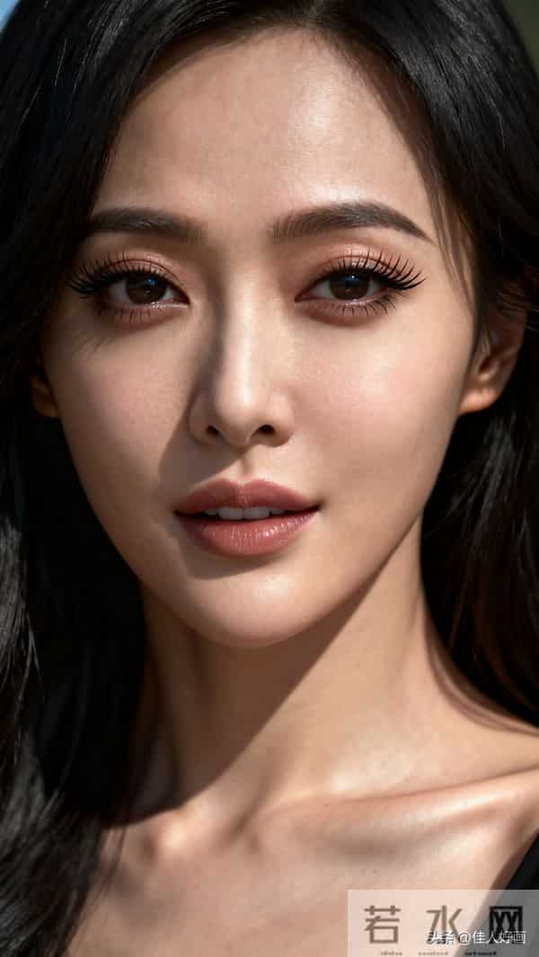 乌黑长发衬锁骨！电影感特写美到心尖