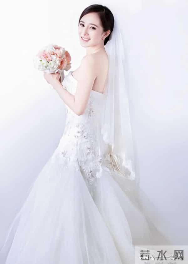 杨幂，大幂幂白婚纱高清写真集