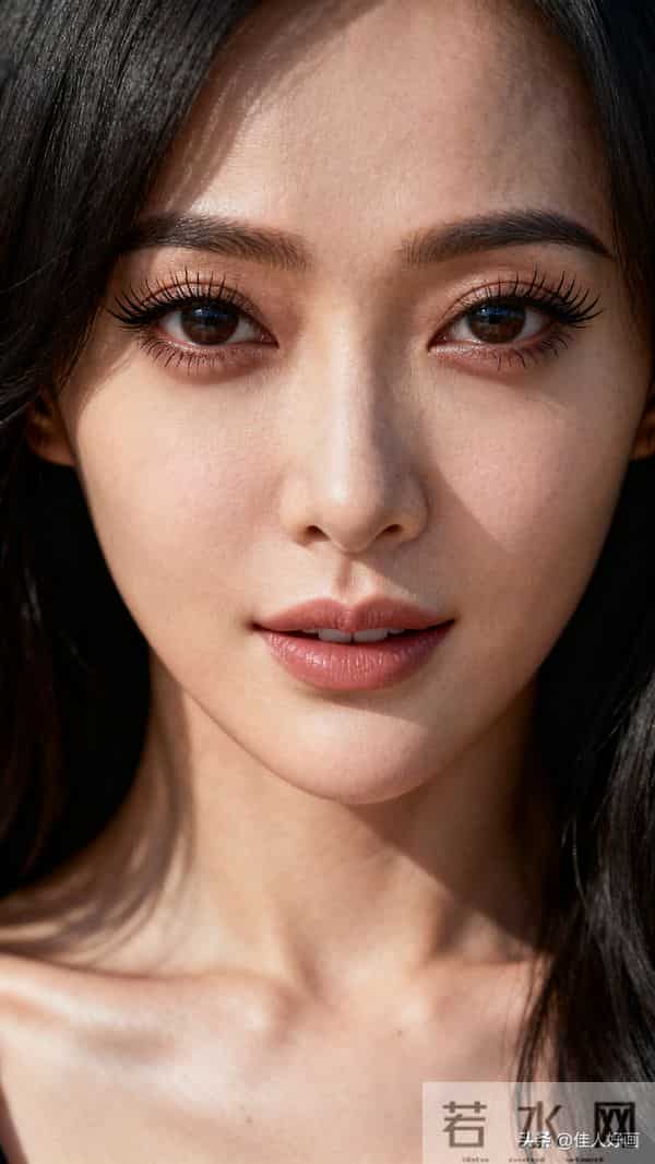 乌黑长发衬锁骨！电影感特写美到心尖