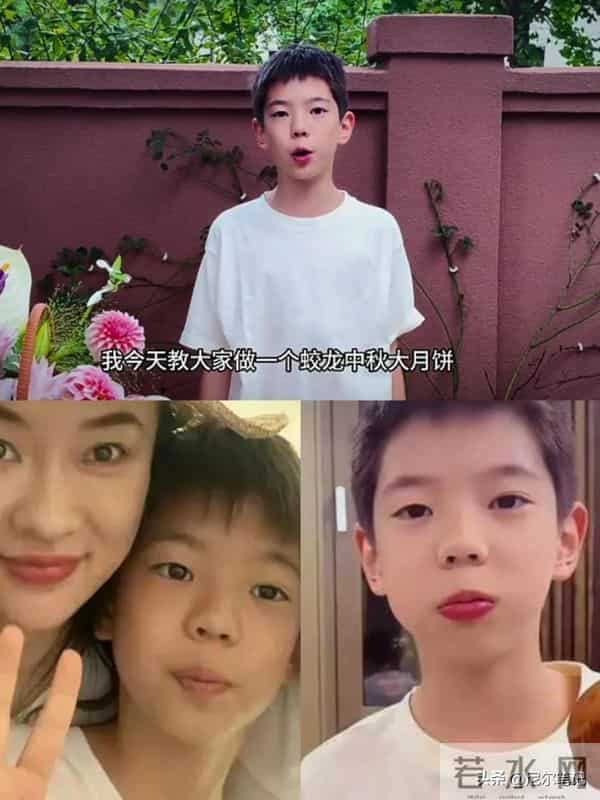 杜江带儿子看篮球，嗯哼与小时候判若两人，摘掉牙套大笑自信多了