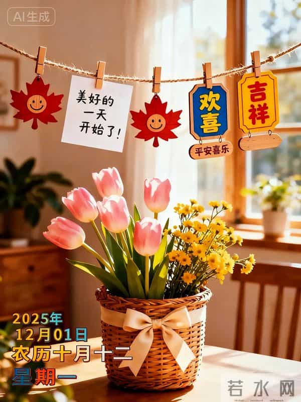 「12月1日」9张冬日早安图片：冬日有梦，幸福安宁