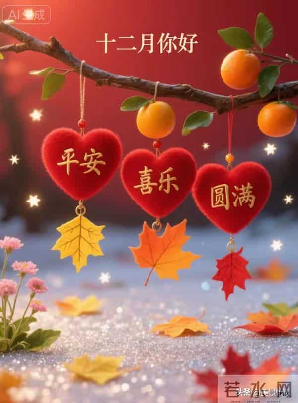 辞别十一月 迎来十二月新篇 愿日子清欢 万事顺意 前路皆有温柔期许