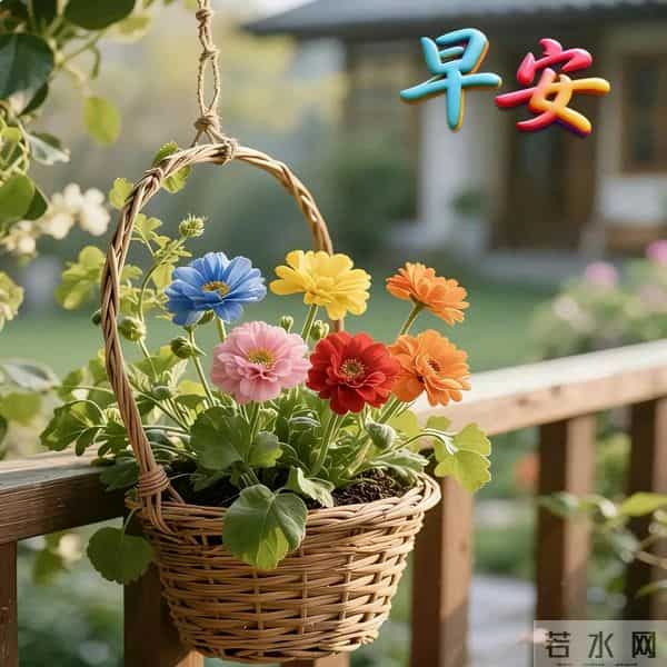 早安快乐！不问几时许，忙里寻闲适，烦忧全赶跑，顺遂无纷扰！