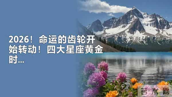 2026四大星座黄金时代