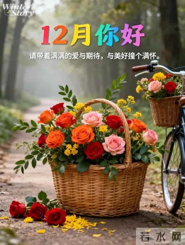 十二月你好 开启十二月 听雪落的声音等新年的烟火 十二月温馨问候语