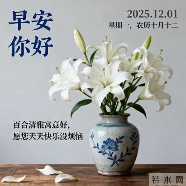 2025.12.01 十二月首日晨风寒 热粥暖胃启新程 早安奋斗好运连