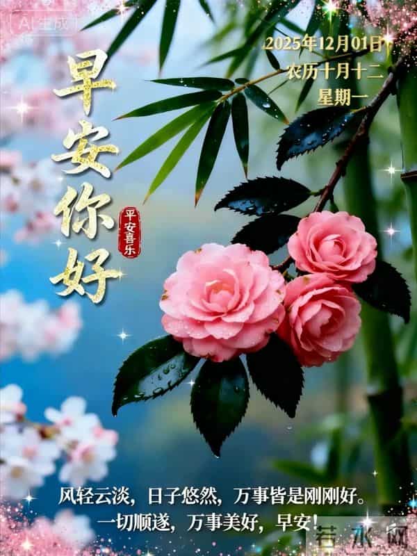 「12月1日」9张冬日早安图片：冬日有梦，幸福安宁