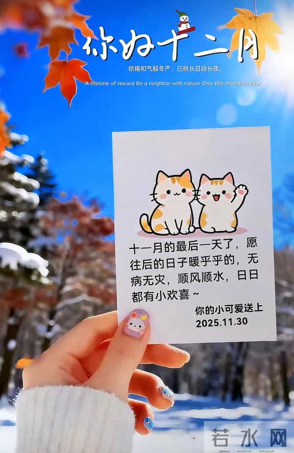 11月再见，12月你好