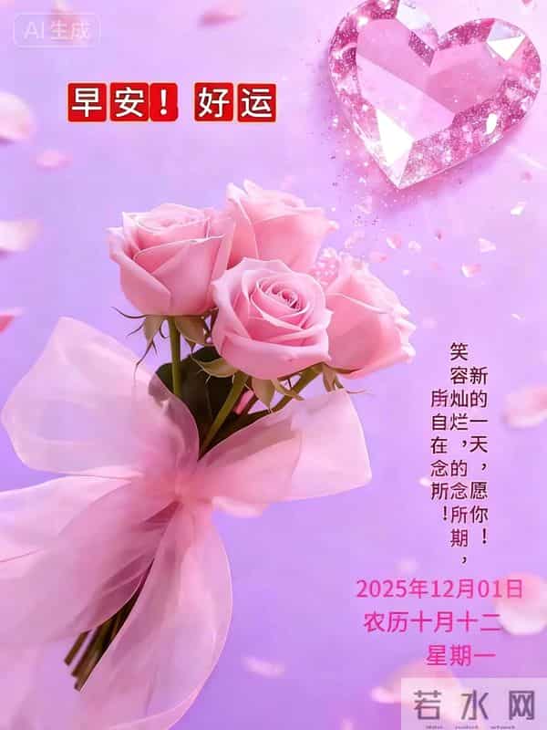 「12月1日」9张冬日早安图片：冬日有梦，幸福安宁