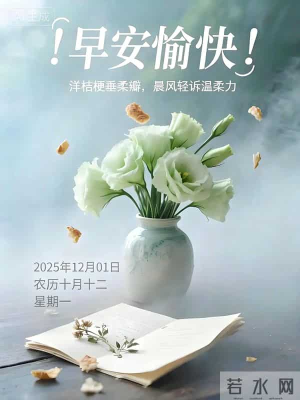 「12月1日」15张冬日早安图片：冬日有梦，幸福安宁