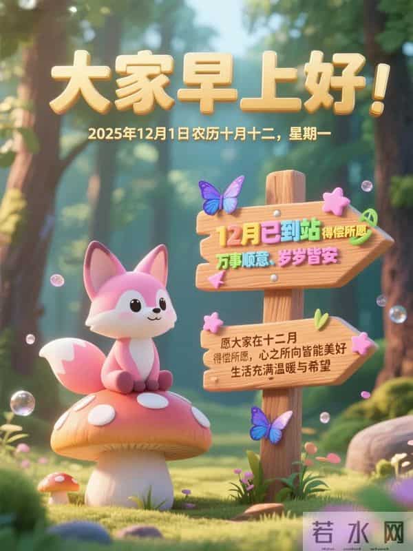 早安！十二月的晨光，捎来冬日的问候。