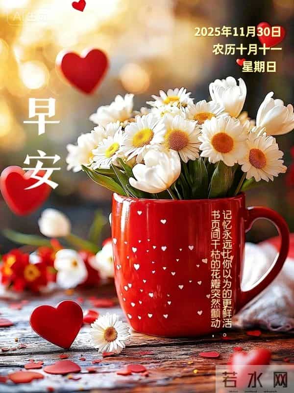 2025年11月30日周末愉快 早上好图片最新今天 温馨淡雅的早安图片