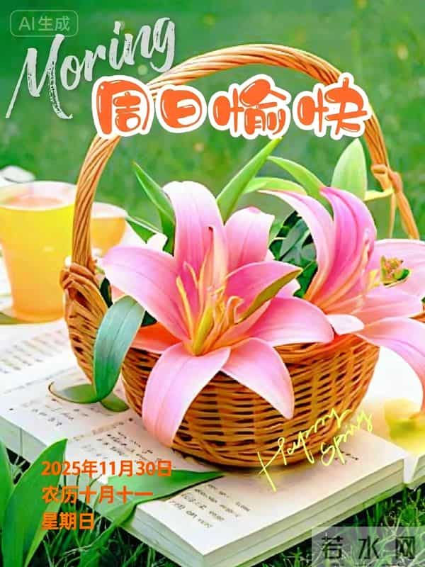 2025年11月30日周末愉快 早上好图片最新今天 温馨淡雅的早安图片