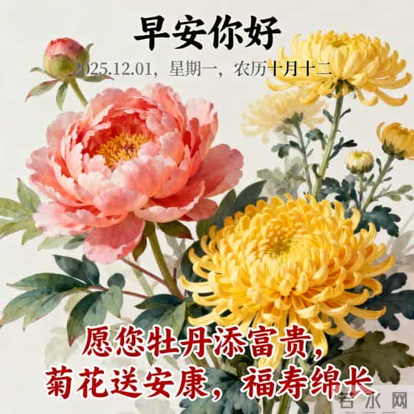 2025.12.01 十二月首日晨风寒 热粥暖胃启新程 早安奋斗好运连