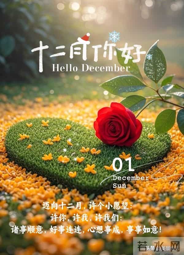 十二月你好，愿冬有暖阳，心有欢喜～
