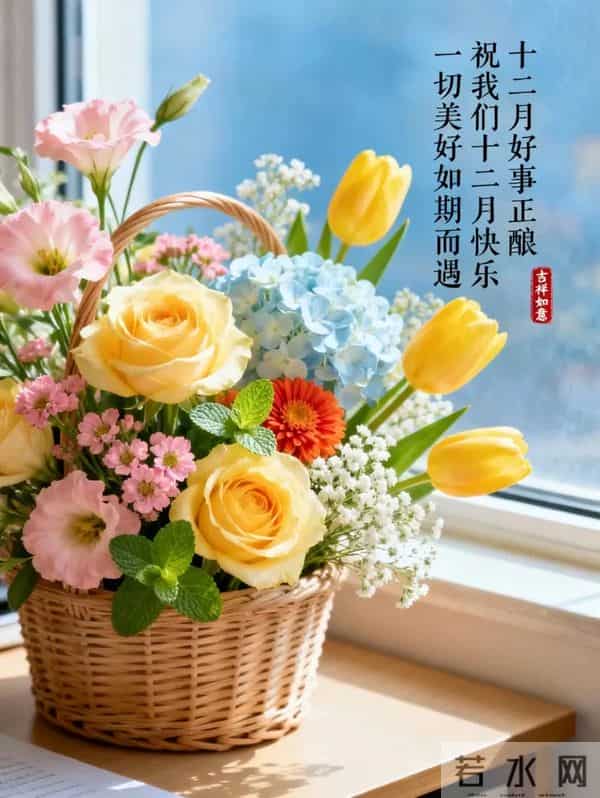 十二月你好 开启十二月 听雪落的声音等新年的烟火 十二月温馨问候语