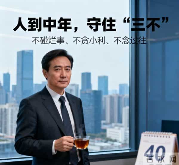 人到中年，守住“三不，就是最大的赢家！
