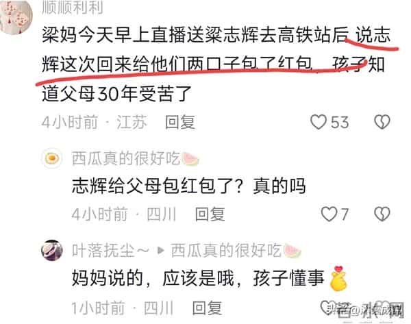 梁志辉给爸妈大红包 弟弟给奶奶买手机 梁志辉是这样到养父母家的！