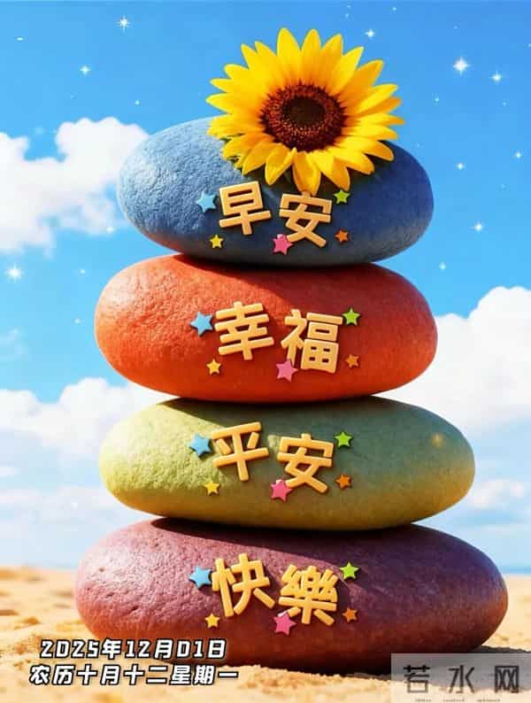 2025年12月1日早上好 十二月焕新 早安精美图片 周一早安 愿平安相伴