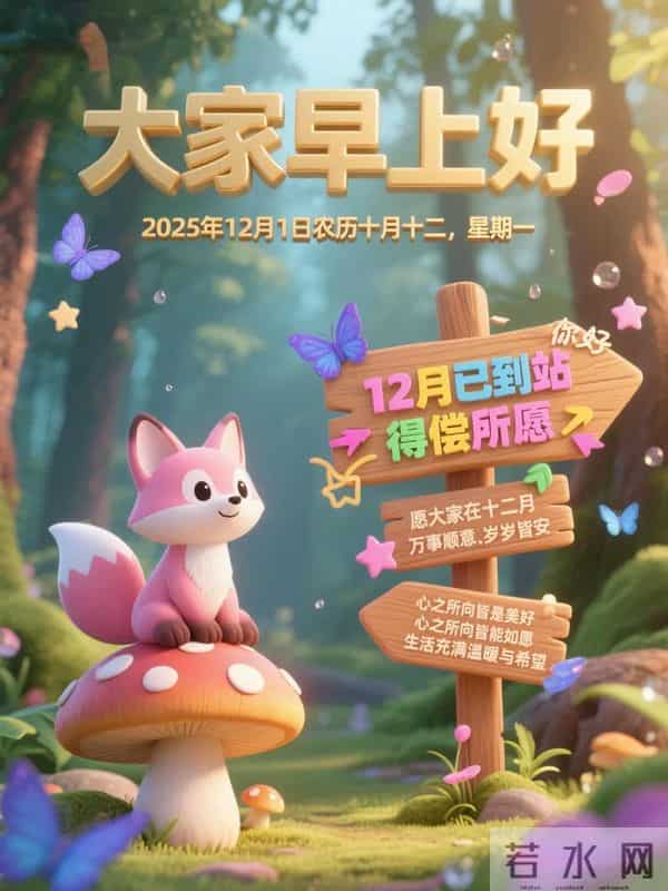 早安！十二月的晨光，捎来冬日的问候。