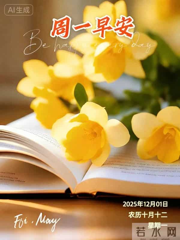 2025.12.01 今日唯美早安祝福图片问候，温馨早上好祝福语