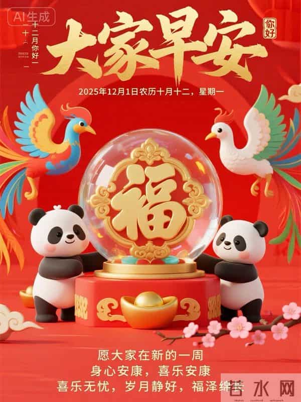 早安！十二月的晨光，捎来冬日的问候。