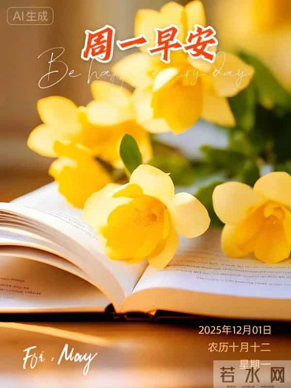 2025.12.01 今日唯美早安祝福图片问候，温馨早上好祝福语