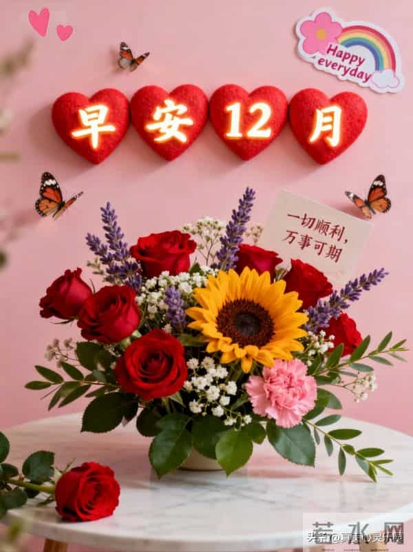 适合12月份的第一天发的早安美图