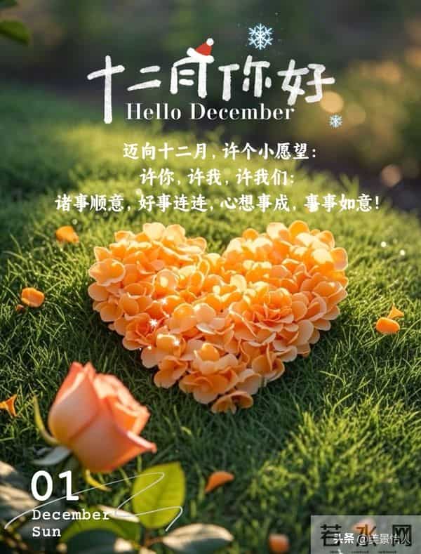 十二月你好，愿冬有暖阳，心有欢喜～
