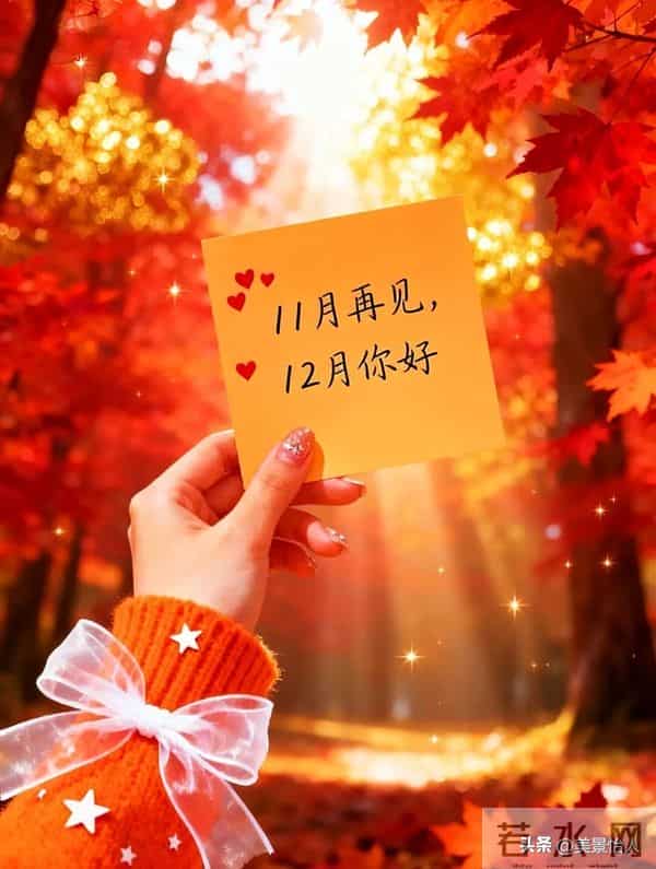 十二月，愿你我与好运撞个满怀，幸福、安康、喜乐，皆如约而至。