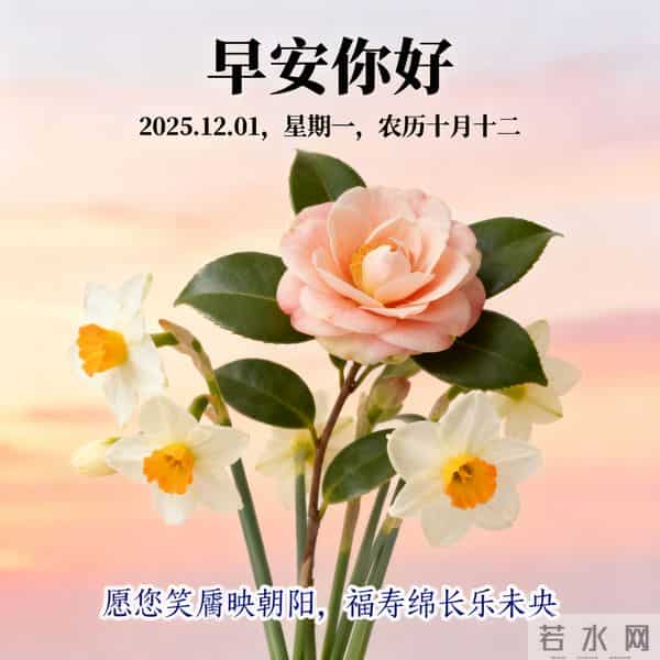 2025.12.01 十二月首日晨风寒 热粥暖胃启新程 早安奋斗好运连