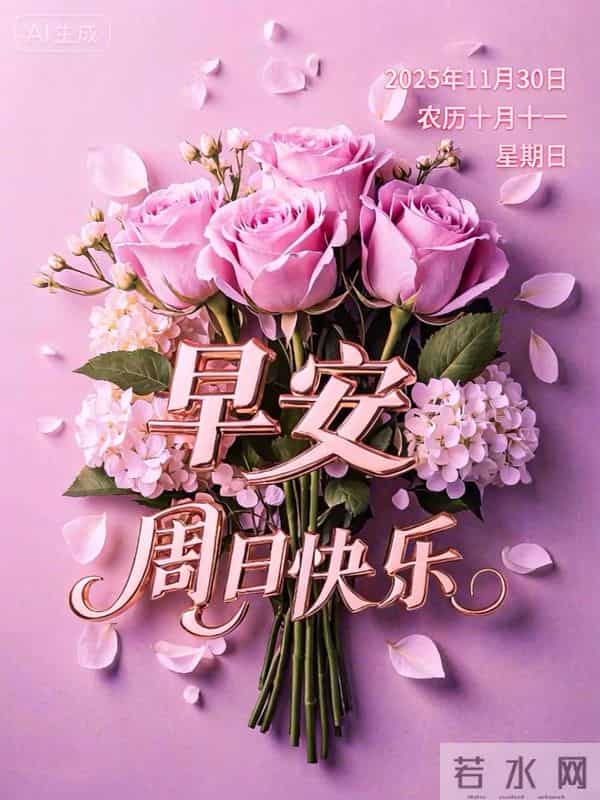 2025年11月30日周末愉快 早上好图片最新今天 温馨淡雅的早安图片