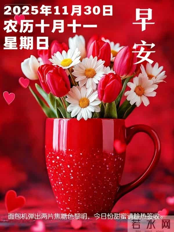 2025年11月30日周末愉快 早上好图片最新今天 温馨淡雅的早安图片