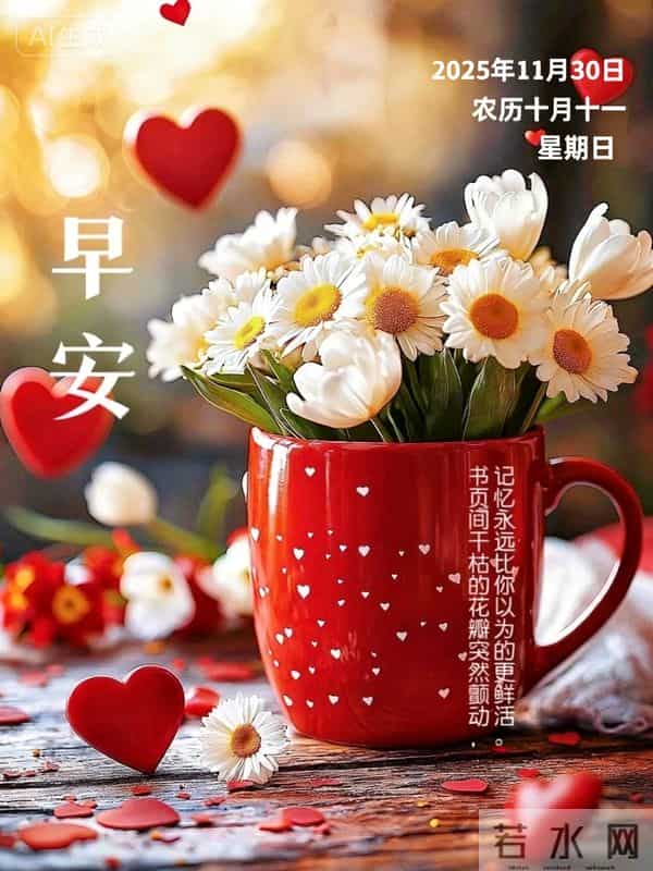 2025年11月30日周末愉快 早上好图片最新今天 温馨淡雅的早安图片