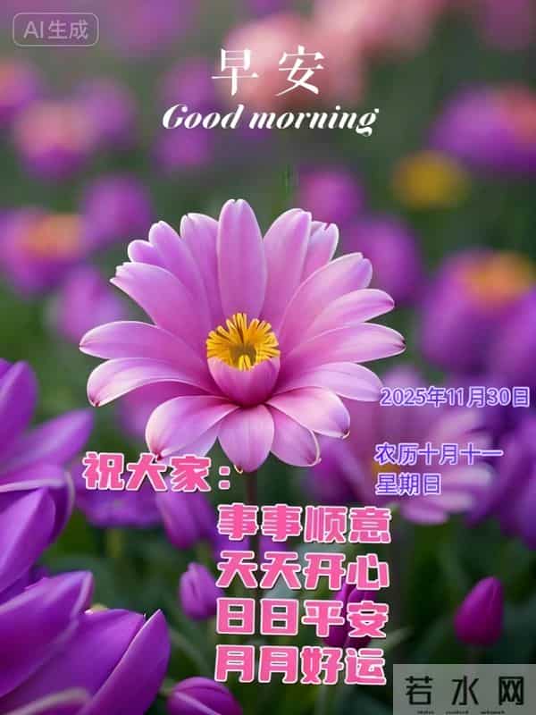 11月30日早安祝福：相约美好，不负时光，保重身体