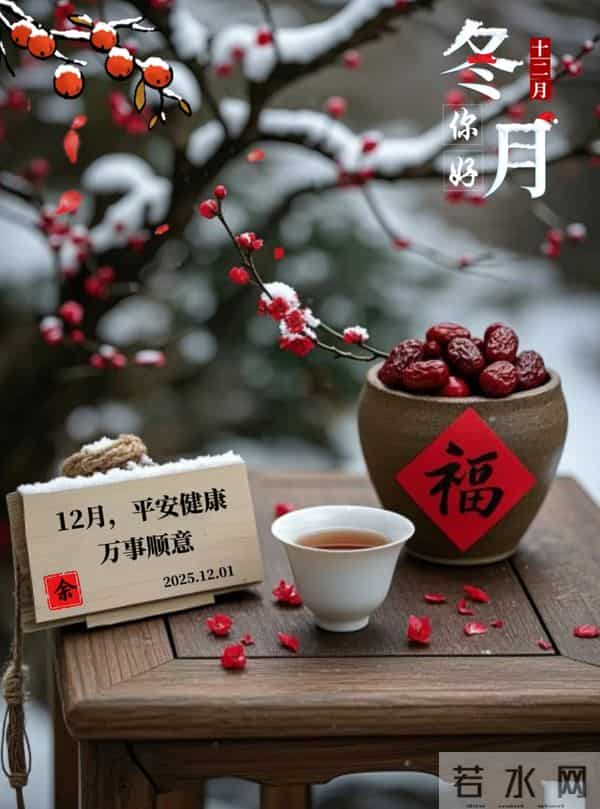 2025年12月1日周一早上好 早上好温馨问候语 早安祝福精美图片